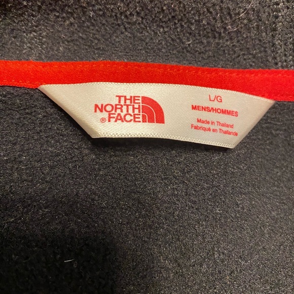 Mens large The North Face gray and black polyester hooded jacket - Picture 4 of 4